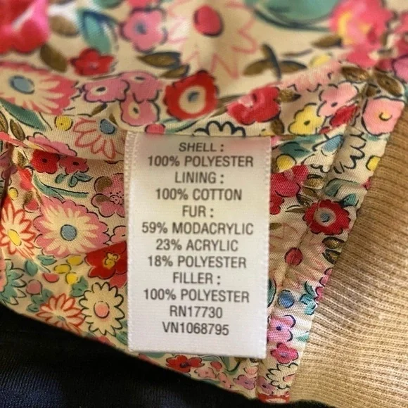 3/$15 OshKosh Vest w/Hood, Pink Floral Trim & Lining, Genuine Kids, Zip Button - Picture 5 of 8